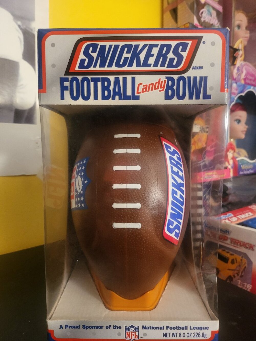 Vintage Snickers Candy Football Display